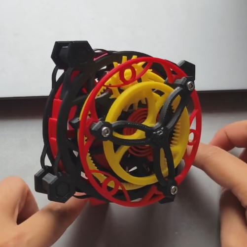 3D Printing Creative Tourbillon Desktop Ornament Decompression Toy Gift