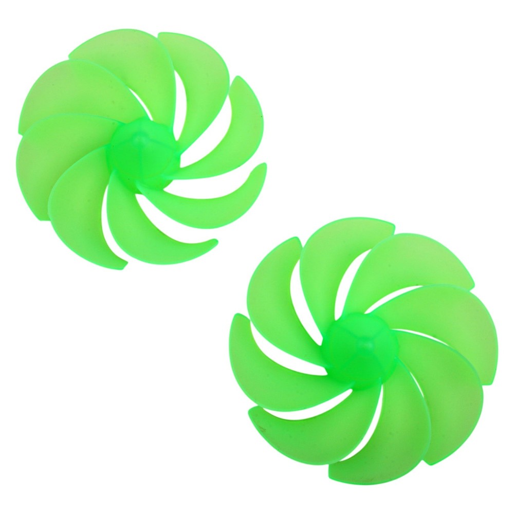 For DC Motor Compatible 8 Leaf Fan Blades 2pcs for Wind Power Projects