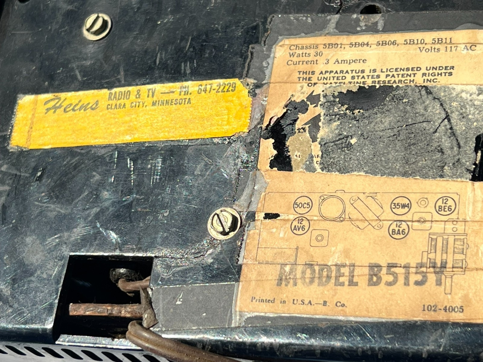 VINTAGE ZENITH STARTLIGHTER RADIO MODEL B515-Y NICE WORKING CONDITION