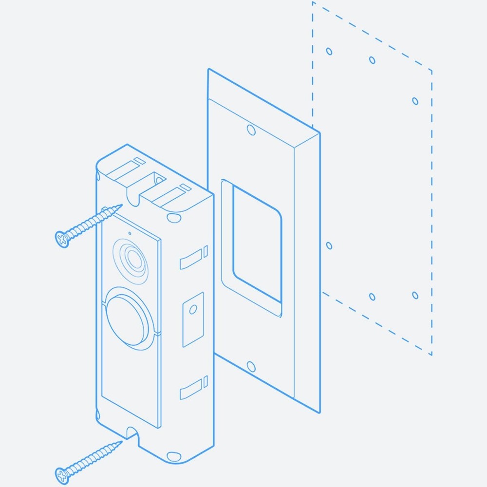 Doorbell Mounting Bracket Adapter Plate Compatible with Nutone M&S Intercom R...
