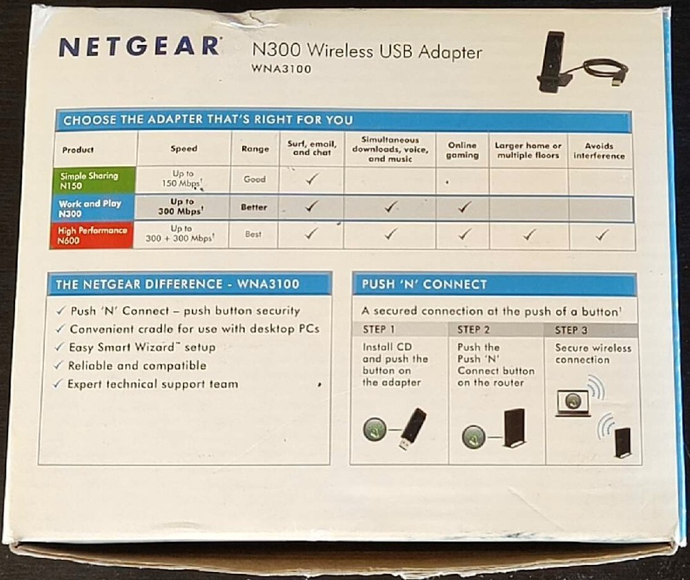 Netgear N300 Wireless USB Adapter