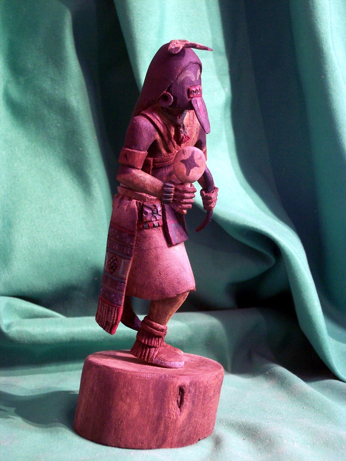 Hopi Kachina Doll - Chakwaina Kachina by Elgean Joshevama - Dark & Mysterious!