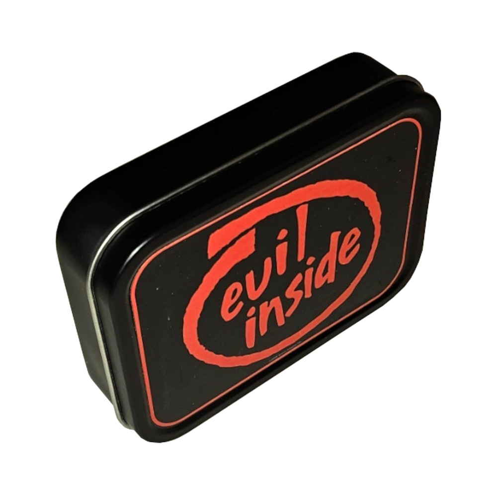 EVIL INSIDE Stash Tin Seal Tight Waterproof Storage Container