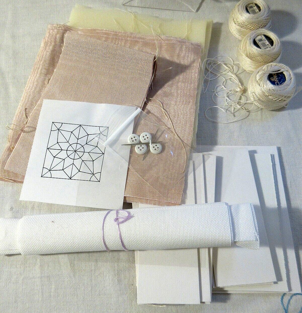 VHTF Linda Driskell VICTORIAN LACE BOX Embroidery/Pulled Thread KIT