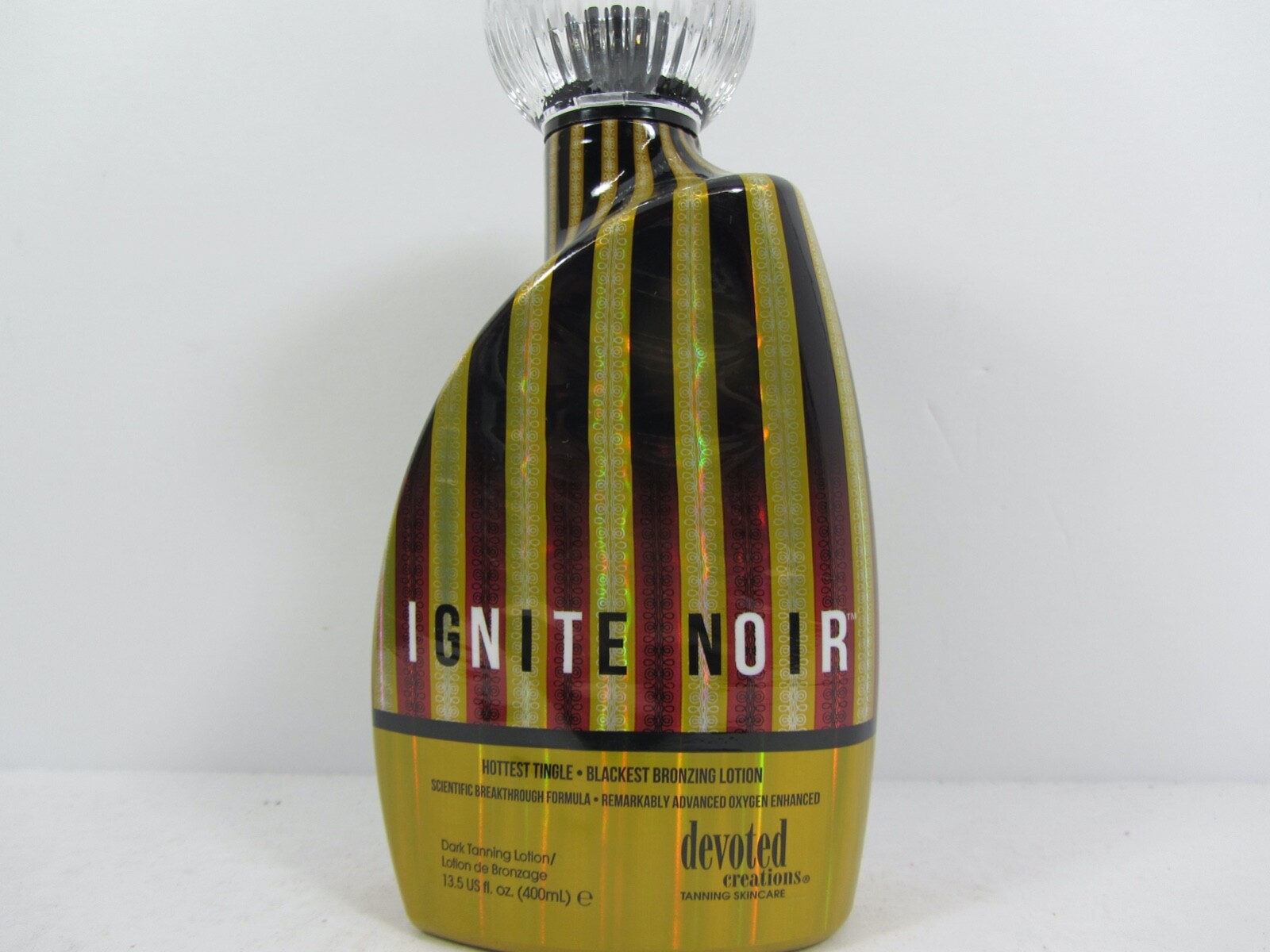DEVOTED CREATIONS IGNITE NOIR HOTTEST TINGLE BLACKEST BRONZING TANNING LOTION