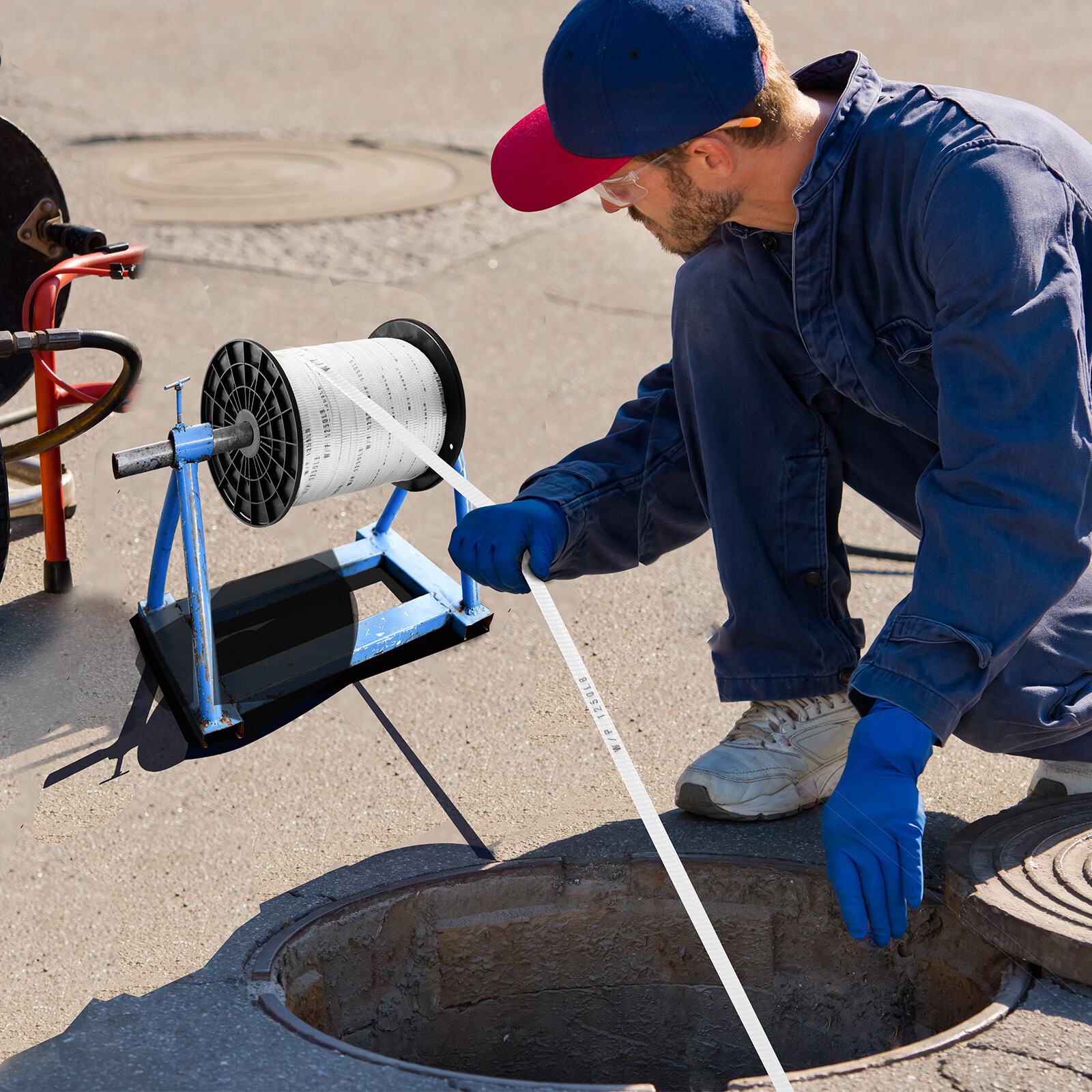 VEVOR Polyester Pulling Tape Mule Tape 1/2" x 1053' 1250 lbf Tensile Capacity