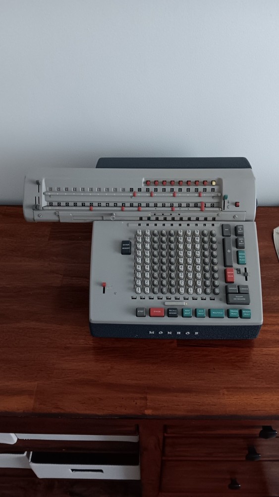 Vintage Vtg Old Monroe Calculating Adding Machine 1940s/1950s Untested