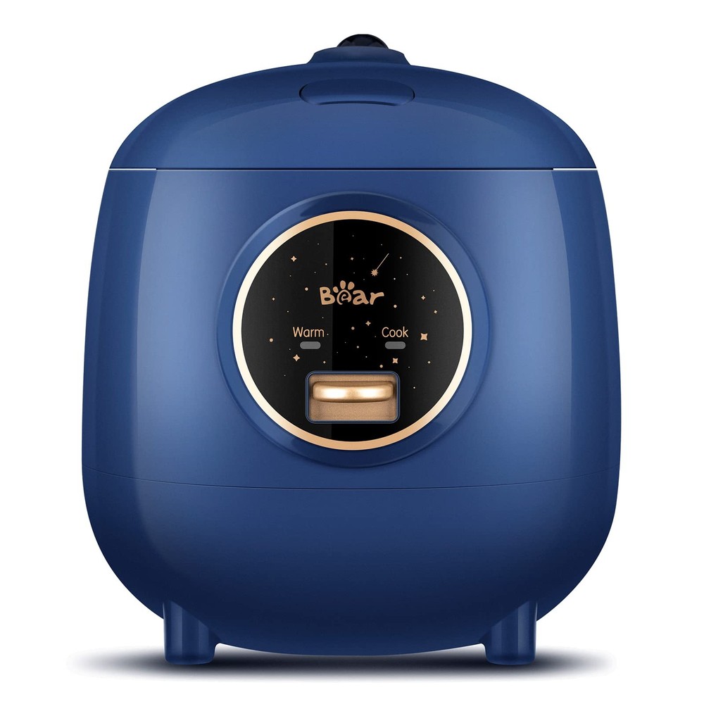 Bear Mini Rice Cooker 2 Cups B-Blue(1.2L) with Easy One Button Control