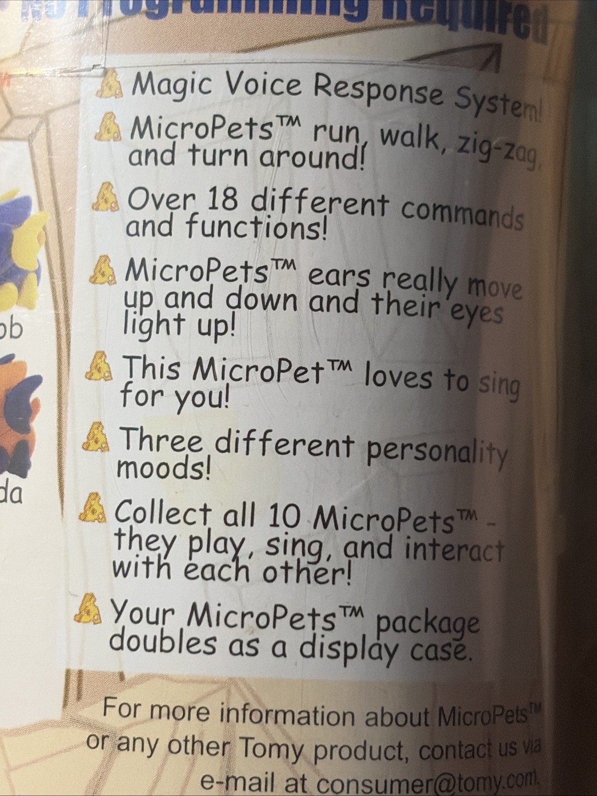 2002 Tomy CO Micro Pets Calico Cat. Rare New In Box. Toys Kids Collectors