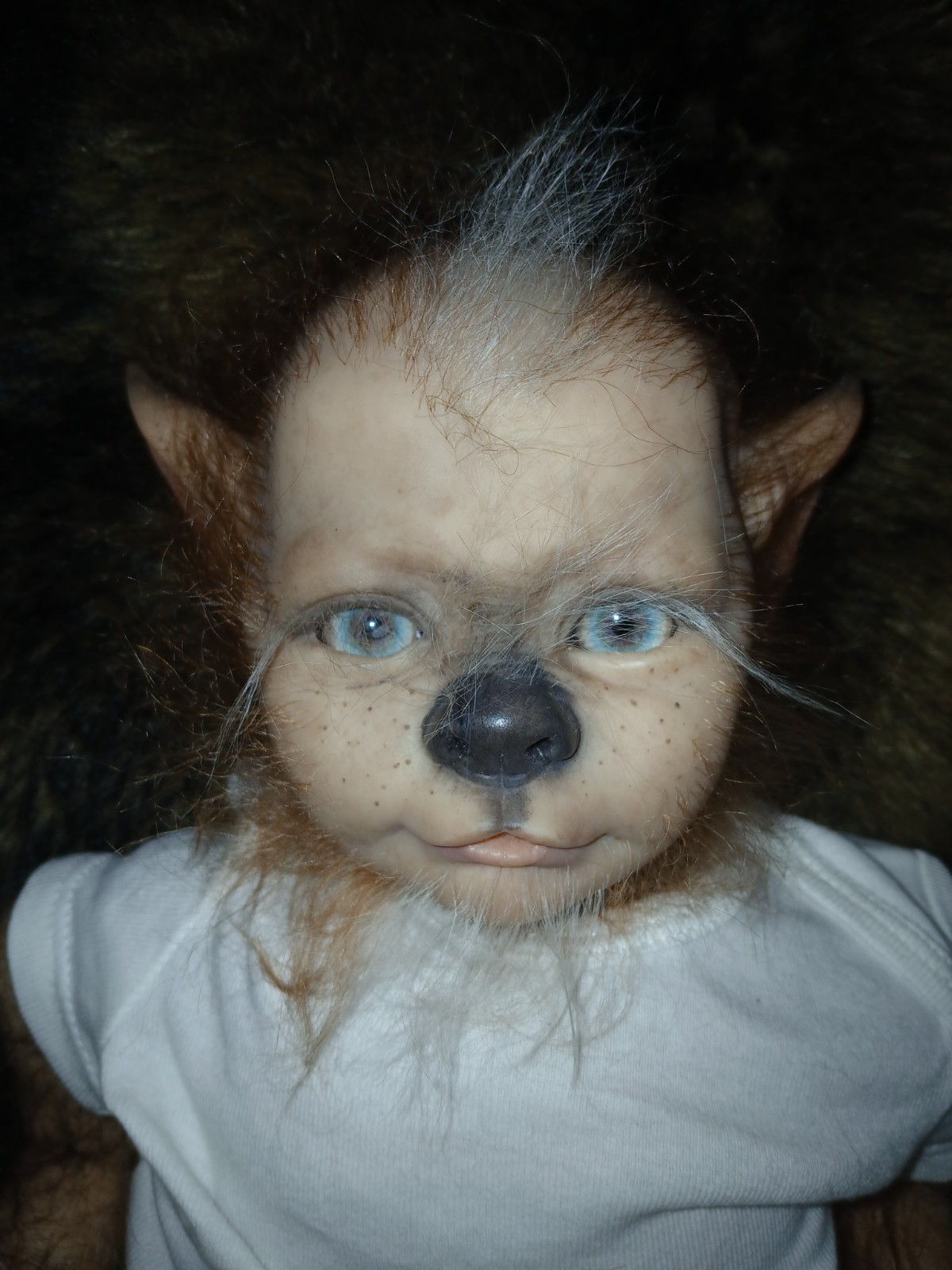 werepup reborn babydoll with birth cert/COA/DM-H Studio, LLC painted & rooted