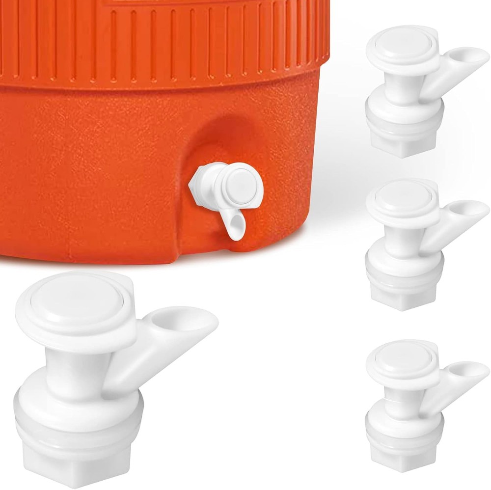 4 Pack Upgrade PushButton Cooler Spigot Replacement Igloo 210 Gallon Jug