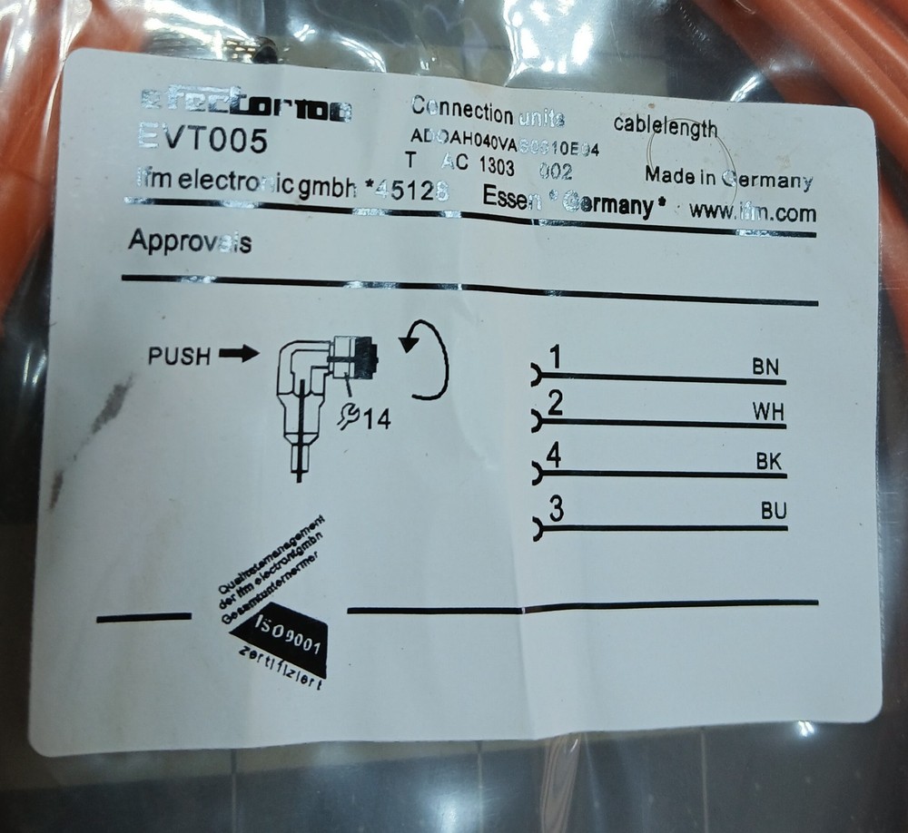 IFM EVT005 Cable 10M