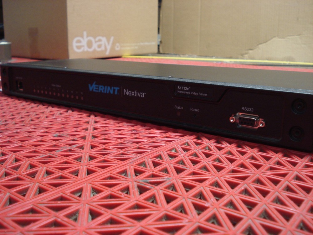 Verint Nextiva S1712E-T Video Encoder 12-Port Networked Video Server