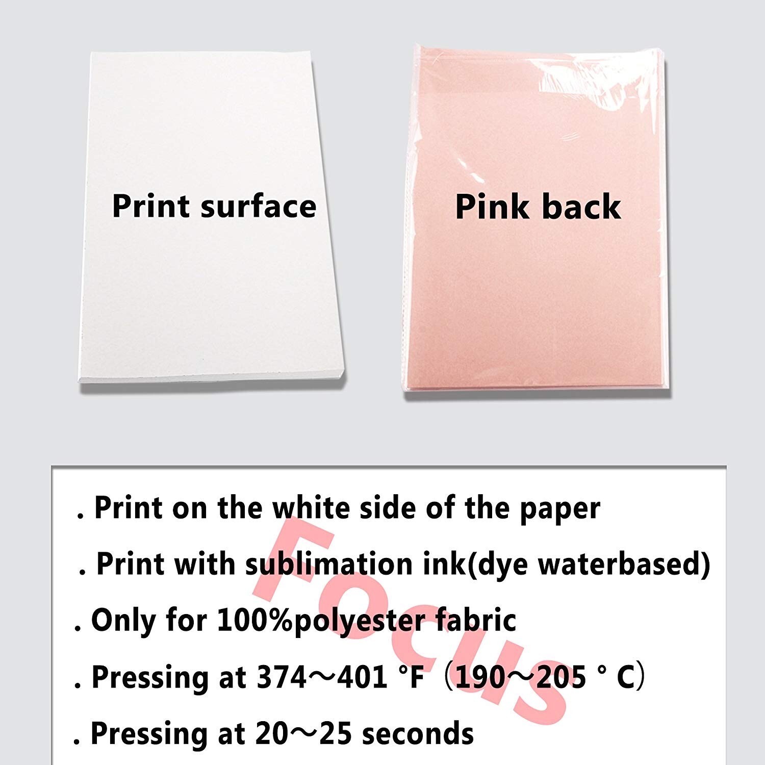 500 Sheets13"x19" Heat Sublimation Transfer Paper for Inkjet Dye Sub Printers