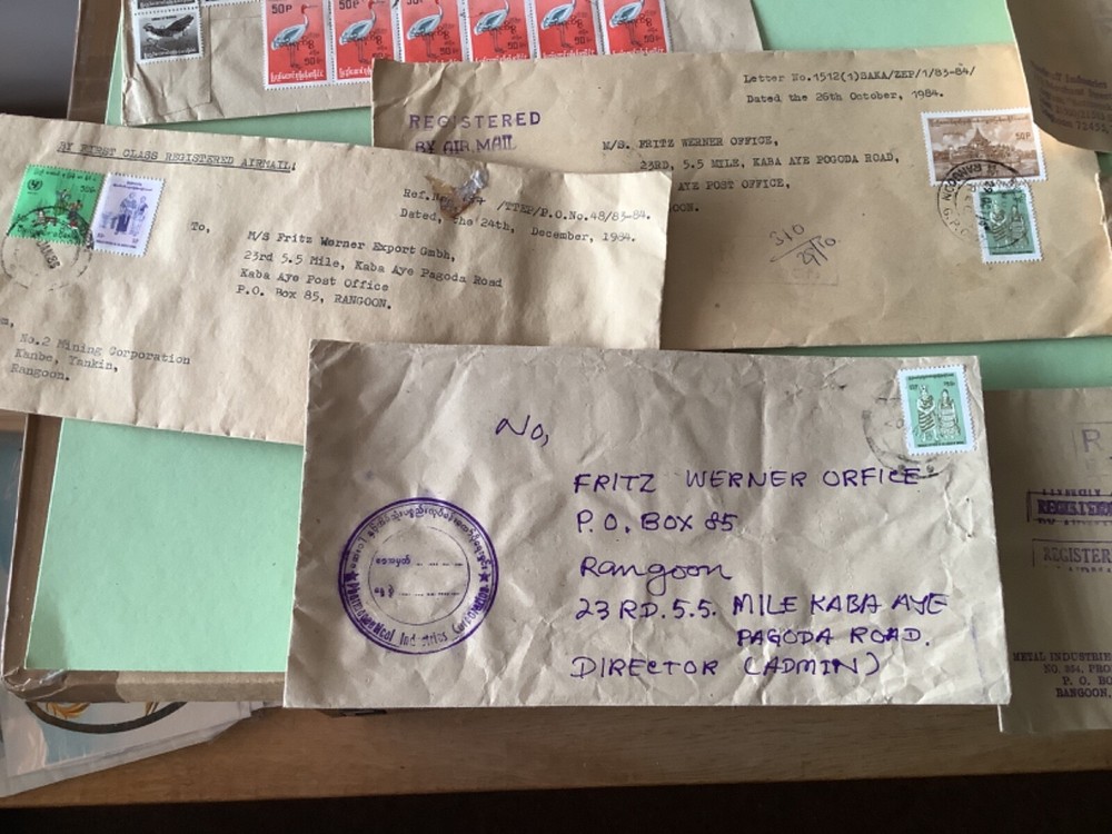 Burma postal covers 9 items Ref A1845