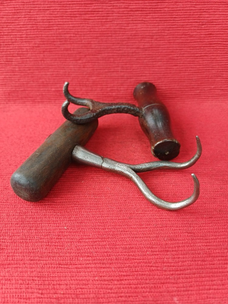 2 x Antique Dockers Bale/ Sack Hooks