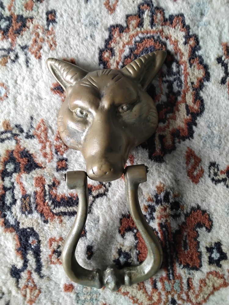 vintage fox doorknocker