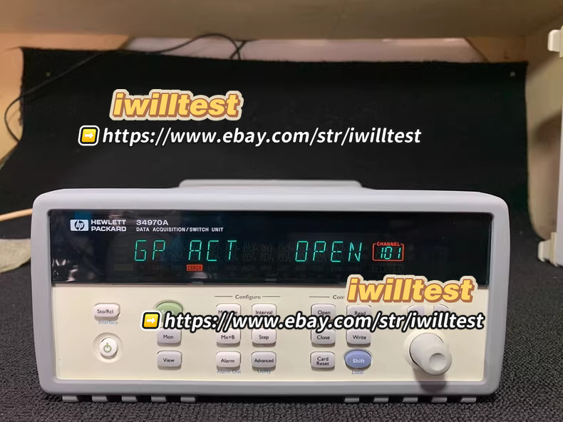 HP 34970A The data collector is equipped with a data module*IW