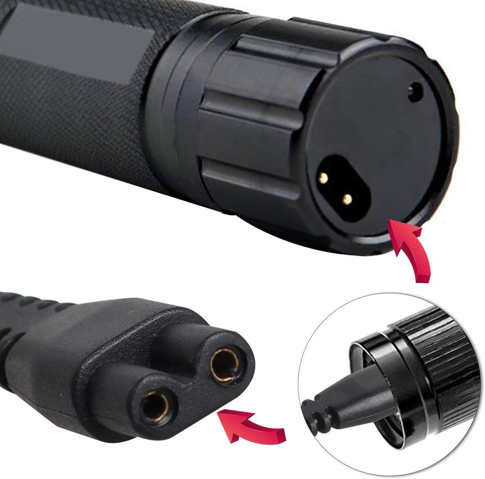 Stun Gun Charger Cable Compatible Expandable Cord