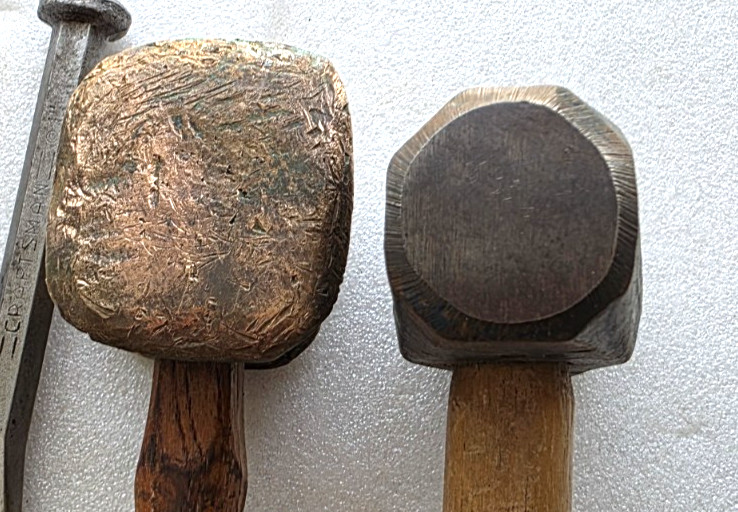 Lot of Vntg Blacksmith Tools Forge Metal Work Sculpture Tools Hammers Chisels