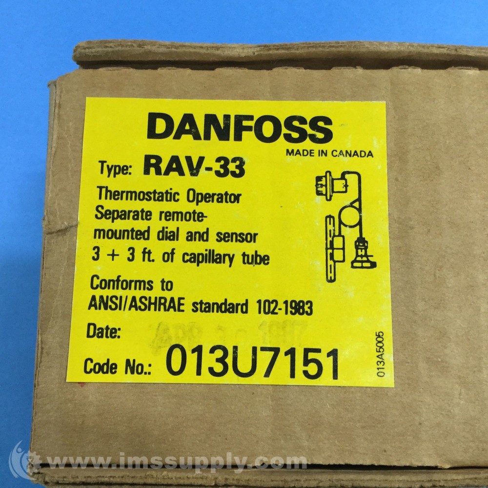 Danfoss 013U7151 Remote Thermostatic Operator FNOB