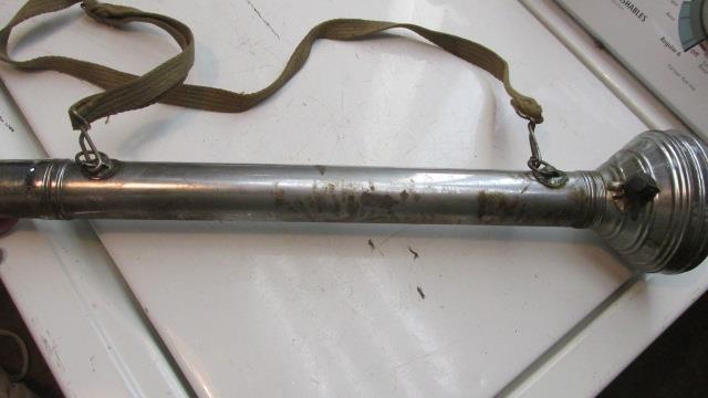 Vintage Mining Light With Leather Shoulder Strap And Ary Case Bag