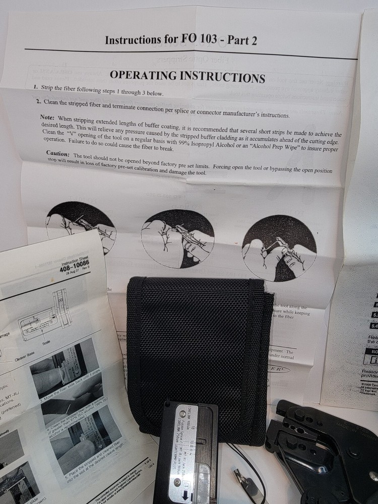 FIBER OPTIC SPLICER W/SUPPLIES (345)