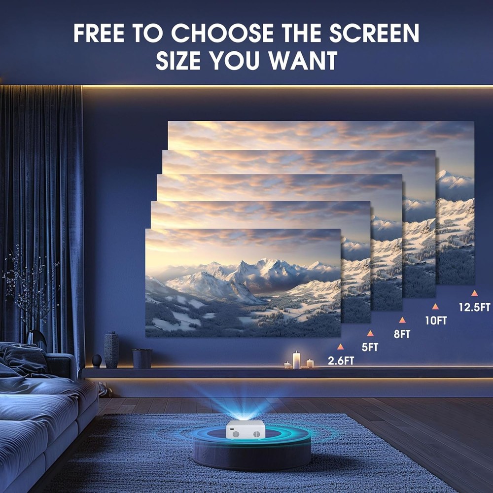 proyector para moviles celular android y ios iphone WiFi portatil mini