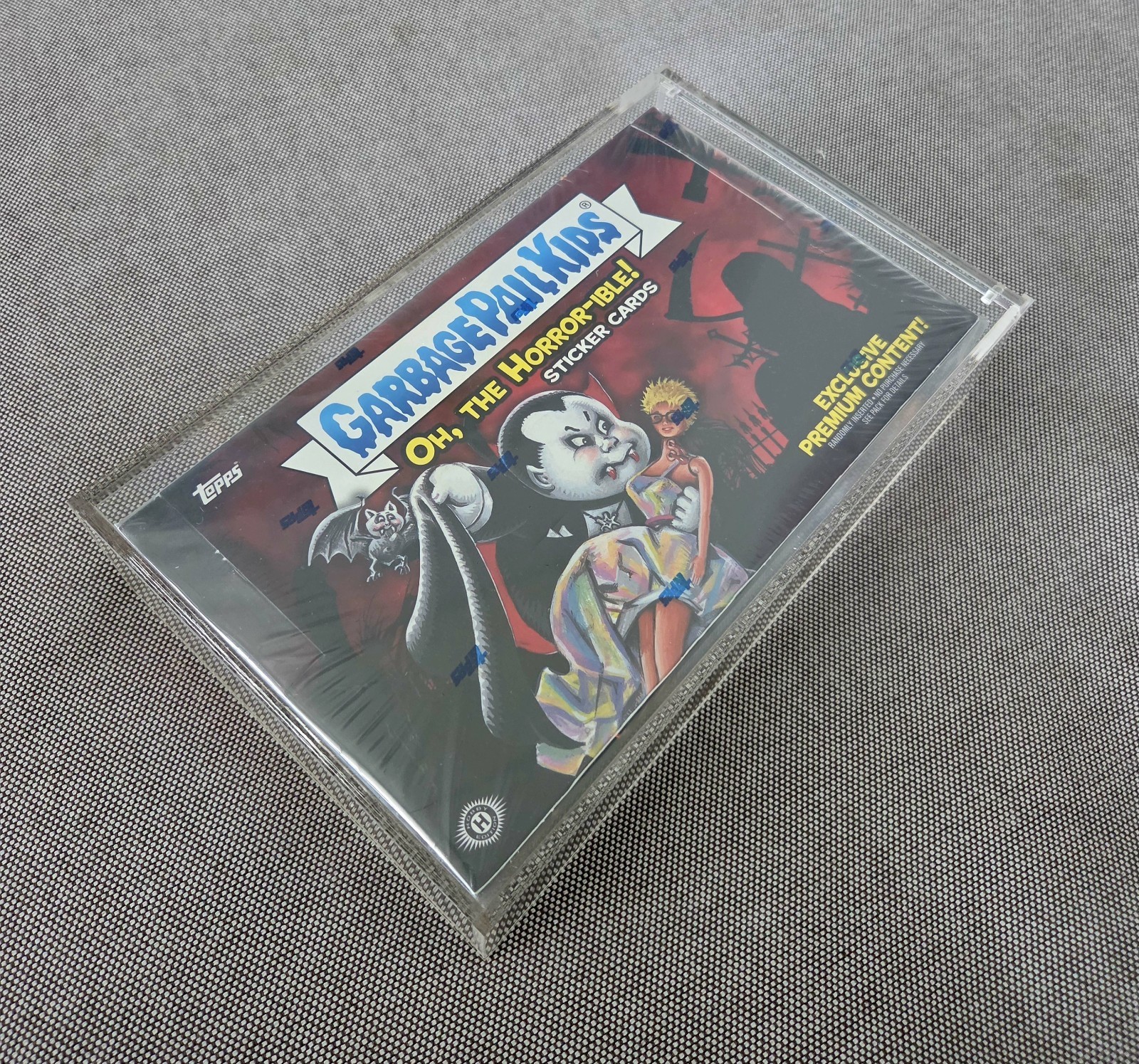 USED Garbage Pail Kids Acrylic Display Case Fits Collector Hobby Box Small Chip