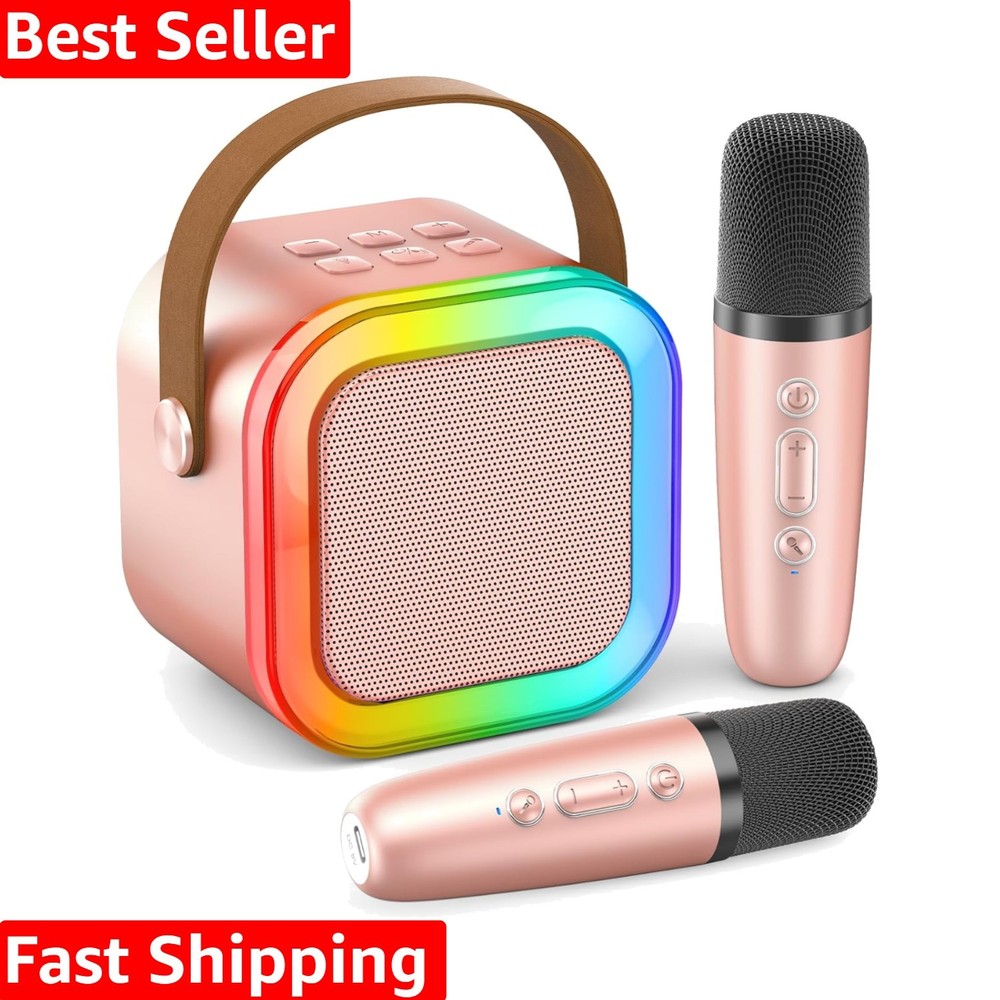 Wireless Karaoke Machine - Ideal for Parties with Bluetooth and Multiple Inputs