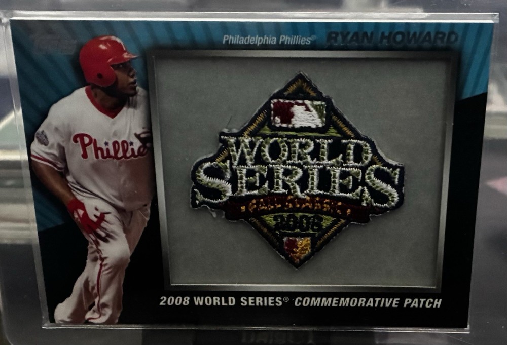 Ryan Howard World Series Commemorative Patch 2008 Topps Phillies