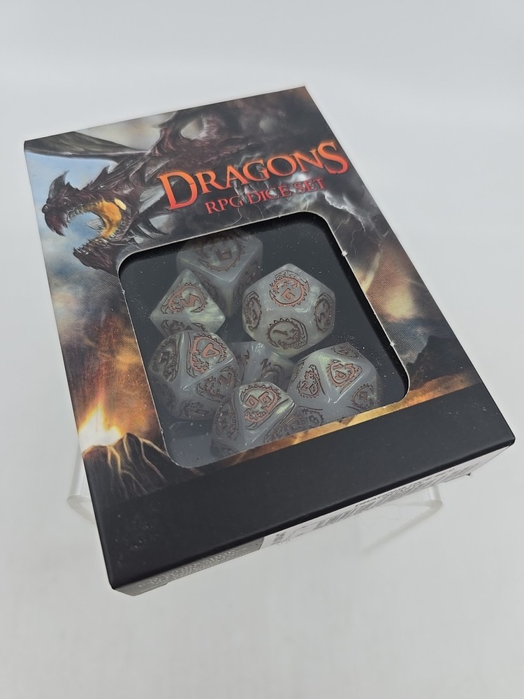 Q-Workshop Dragons Dice Set (7) Quartz D&D RPG