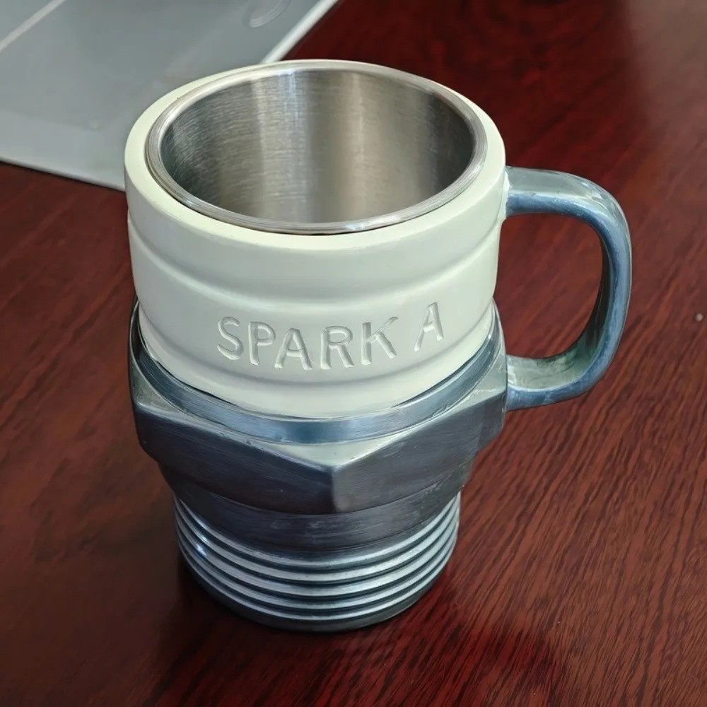 Spark Plug Coffee Mug Creative Engine Design Cup for Car Lovers