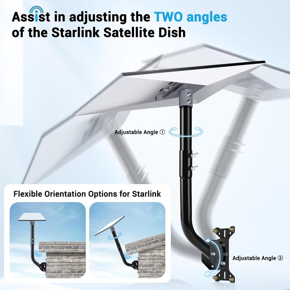 Complete Starlink Gen 3 Mounting Kit - Easy Installation & Versatile Options