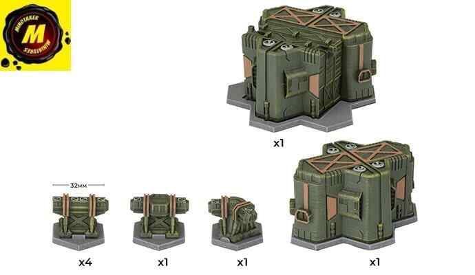 Dropbase Delta Command Centre (x8) -#HEXT22 - Battletech