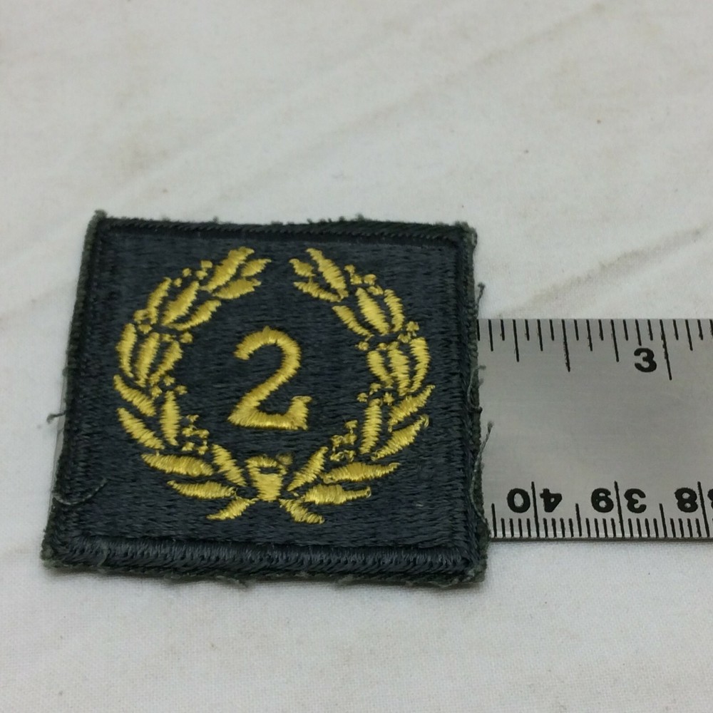 Vintage Military Patch Meritorious Unit Second Award White Back Variant