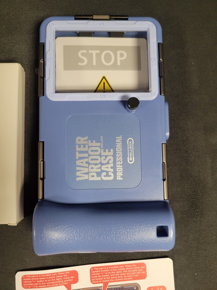 Shellbox Waterproof Diving Case, 2nd Gen 15M Waterproof iPhone/Samsung, Open Box