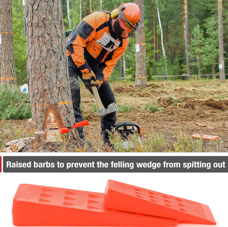 6 pack Tree Felling Wedges chainsaw wedges 5.5+8 tree cutting equipment