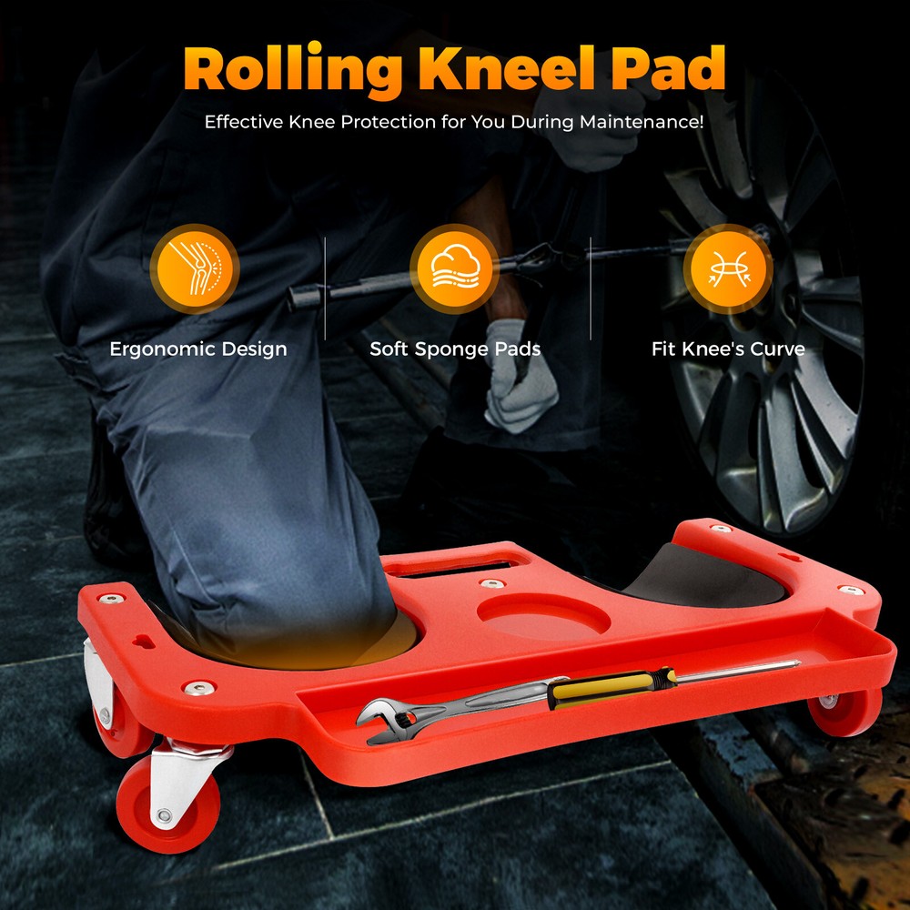 Rolling Knee Pad Wheels Soft Lining Rolling Wheeled Pads Platform Workers' Tool