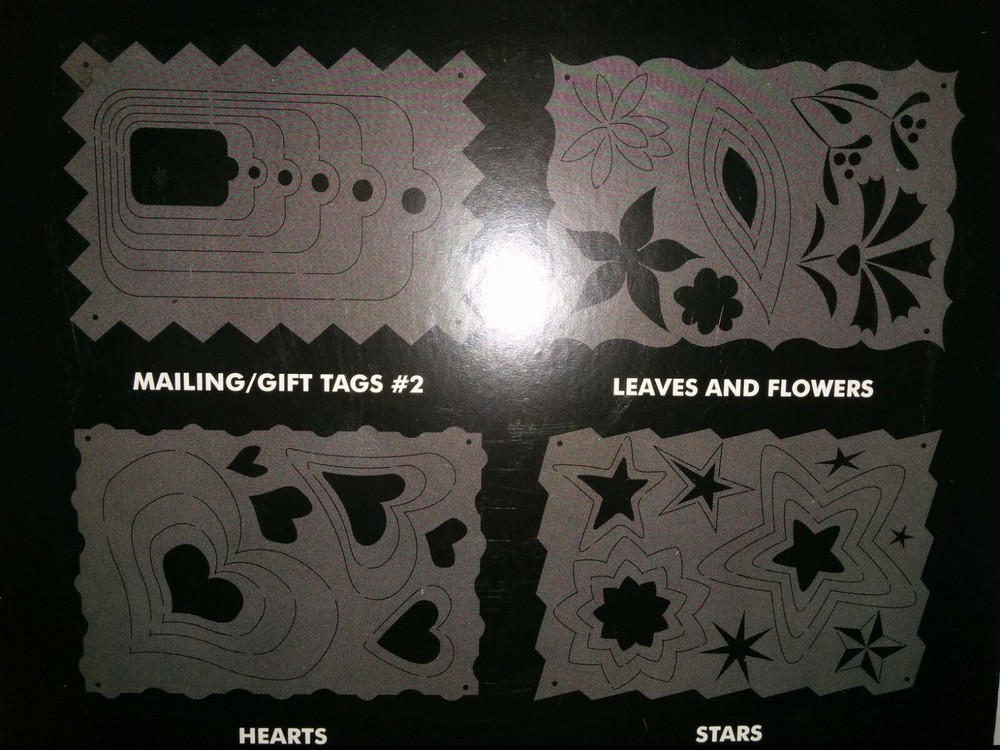 X-ACTO BASIC SHAPES TEMPLATES, 4 TEMPLATES-38 SHAPES, NIB