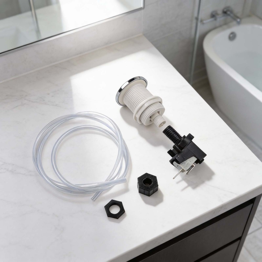 Push Button Switch Pneumatic Air Pressure Tub Switch Garbage Disposer Switch