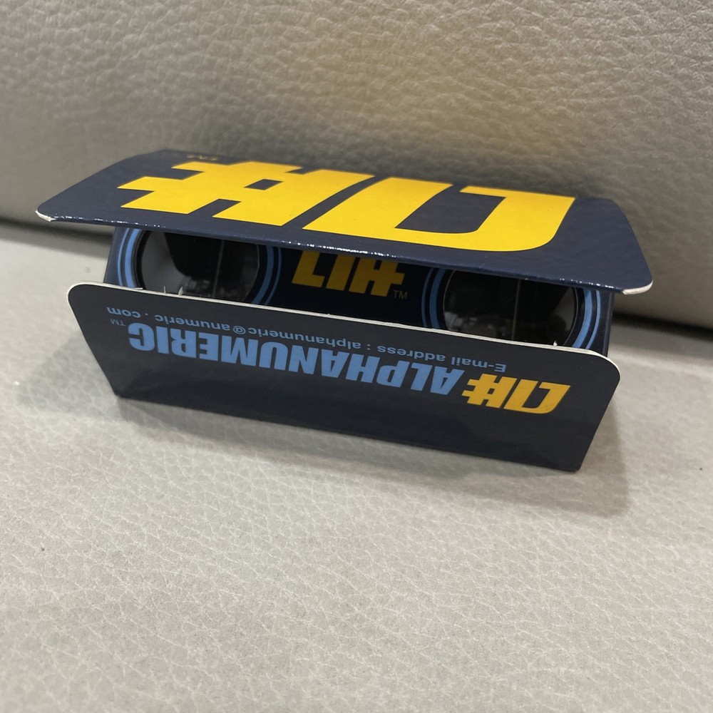 Alphanumeric Environmental Protection Company Binoculars Folding NEW