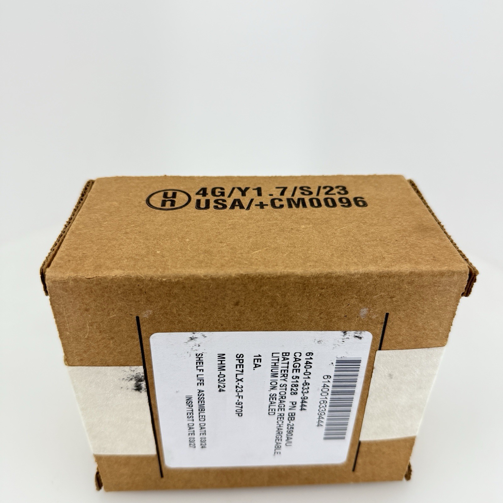 Bren-Tronics BB-2590A/U 7.5 Ah, Rechargeable Lithium-Ion Battery, 251 Wh