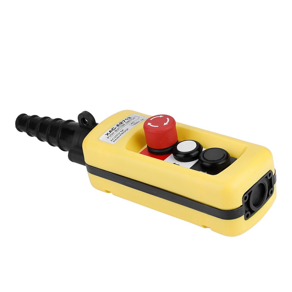 Crane Chain Hoist Push Button Switch Lifting Pendant Controller with Emergency
