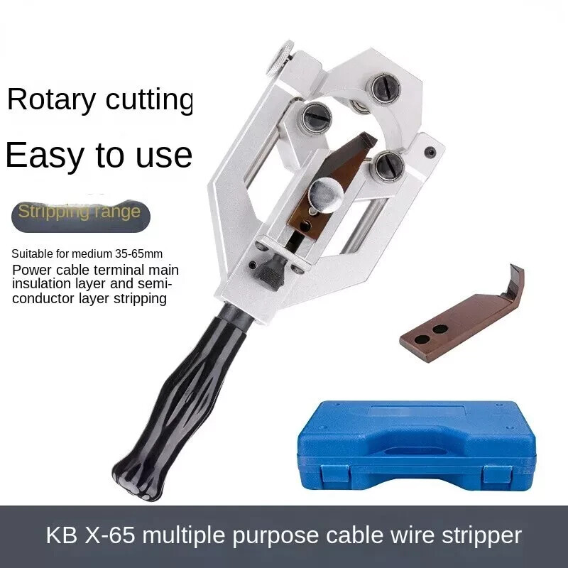 High Voltage Cable Peeler Semiconductor Layer Insulation Wire Stripper KBX-65