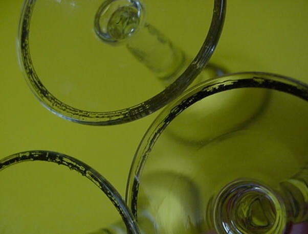 Silver Platinum Cordial Glass set