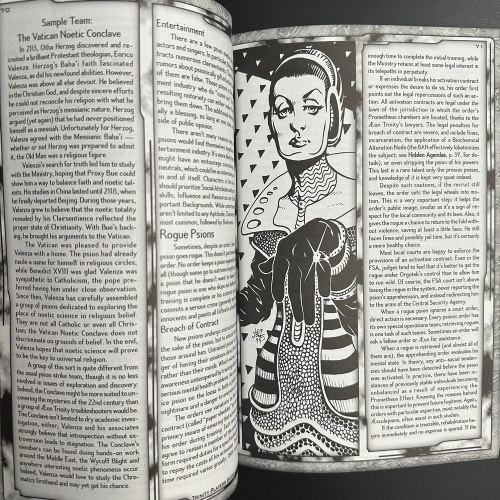 Trinity Player’s Guide Softcover White Wolf RPG 1999