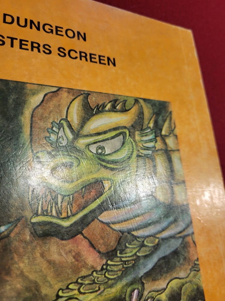 Dungeon Masters Screen Tri-fold Advanced Dungeons & Dragons - 1981 TSR 9024