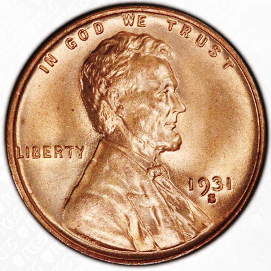 1931-S Lincoln Cent Wheat Penny, Better Date San Francisco Mint Issue, Excellent
