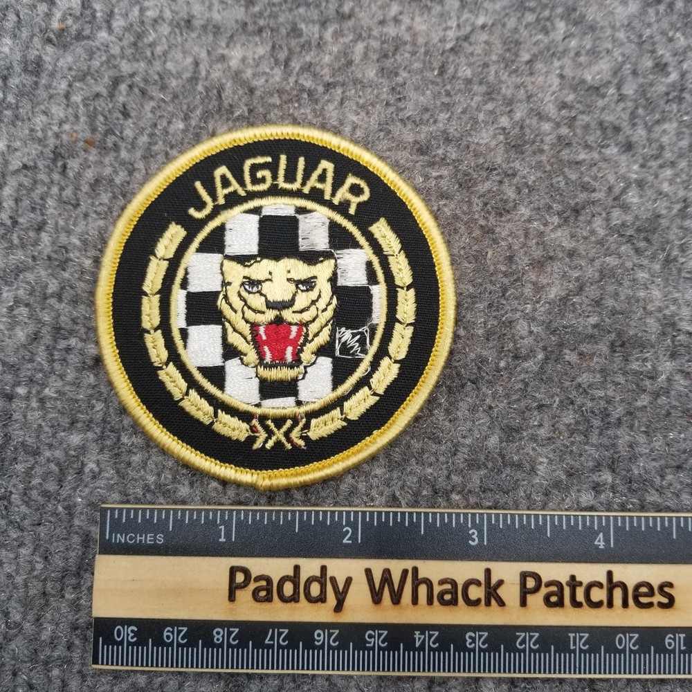 Vintage Jaguar Patch Car Auto 80s Automobile Missing Threads